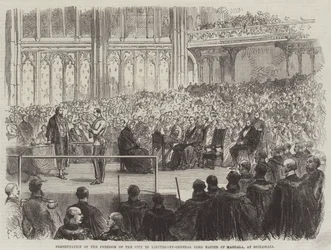 Presentation of the Freedom of the City to Lieutenant-General Lord Napier of Magdala, at Guildhall